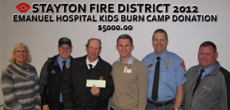 Burn Center Donation