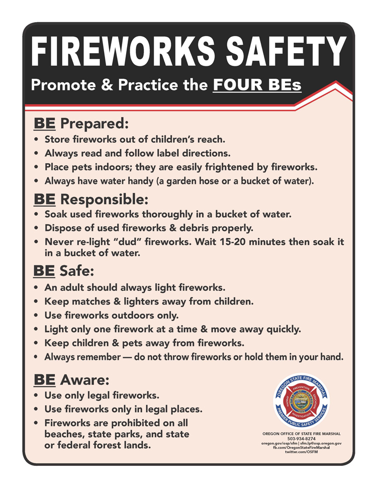 Fireworks Safety Poster