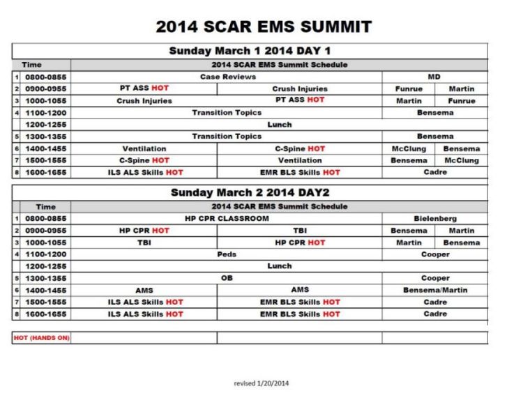 Schedule